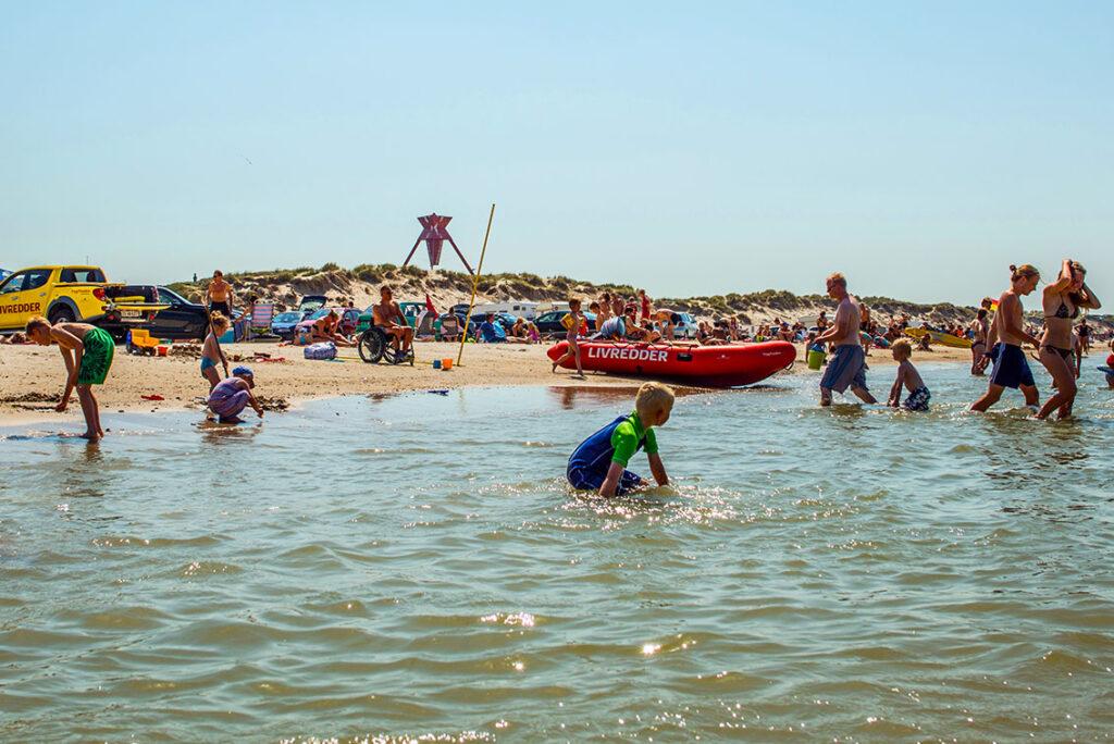 Blokhus strand danmark badelek