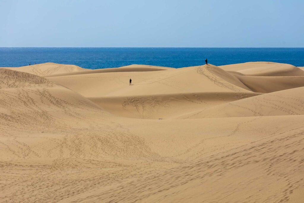 sanddyner på maspalomas på Gran Canaria