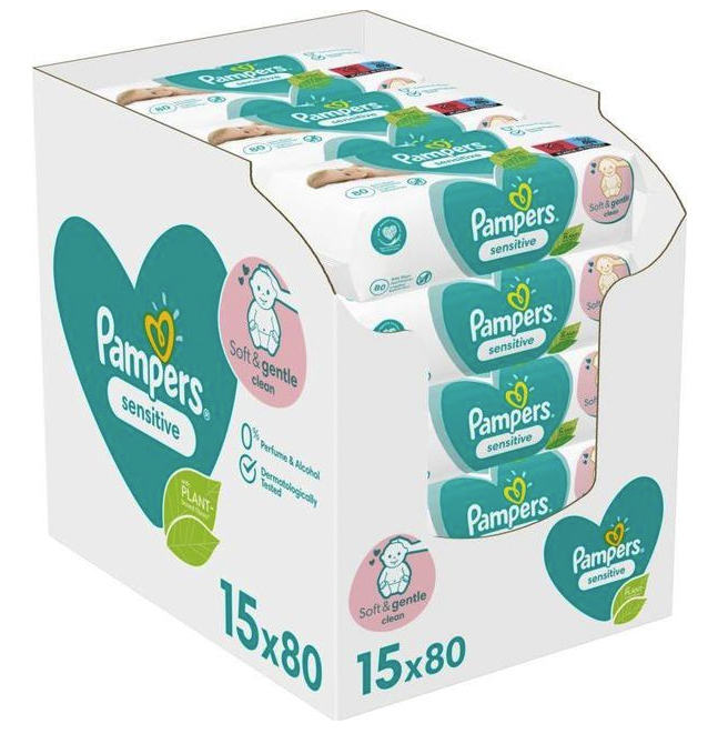 Pampers Våtservietter Sensitive 1200stk