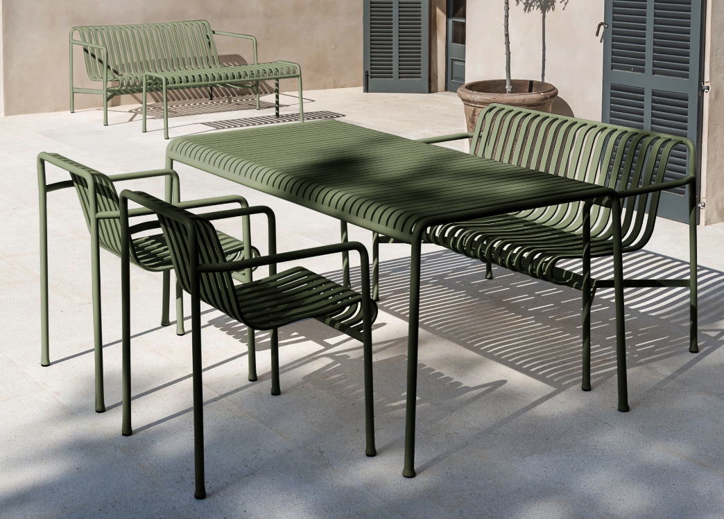 Ronan &amp; Erwan Bouroullec for Hay, sett med 4 stoler - oliven 