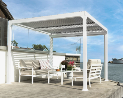 Pergola 3 x 3 meter – Hvit