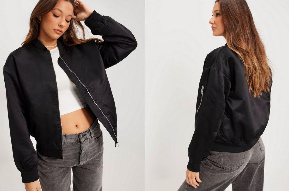 Satin bomber jacket 