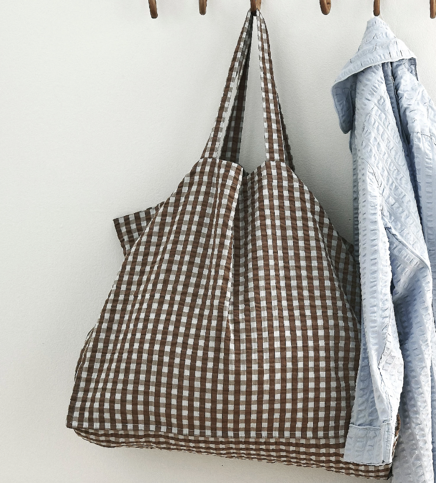 Ellos Nell Check Tote Bag