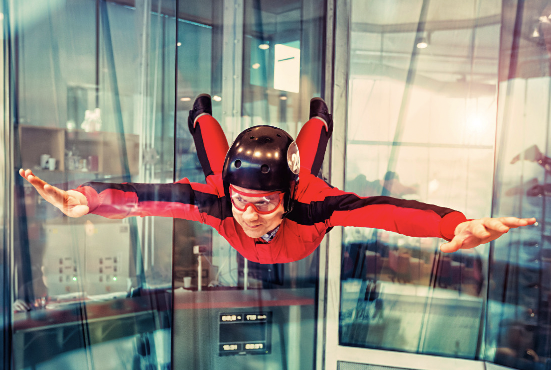 Indoor skydive