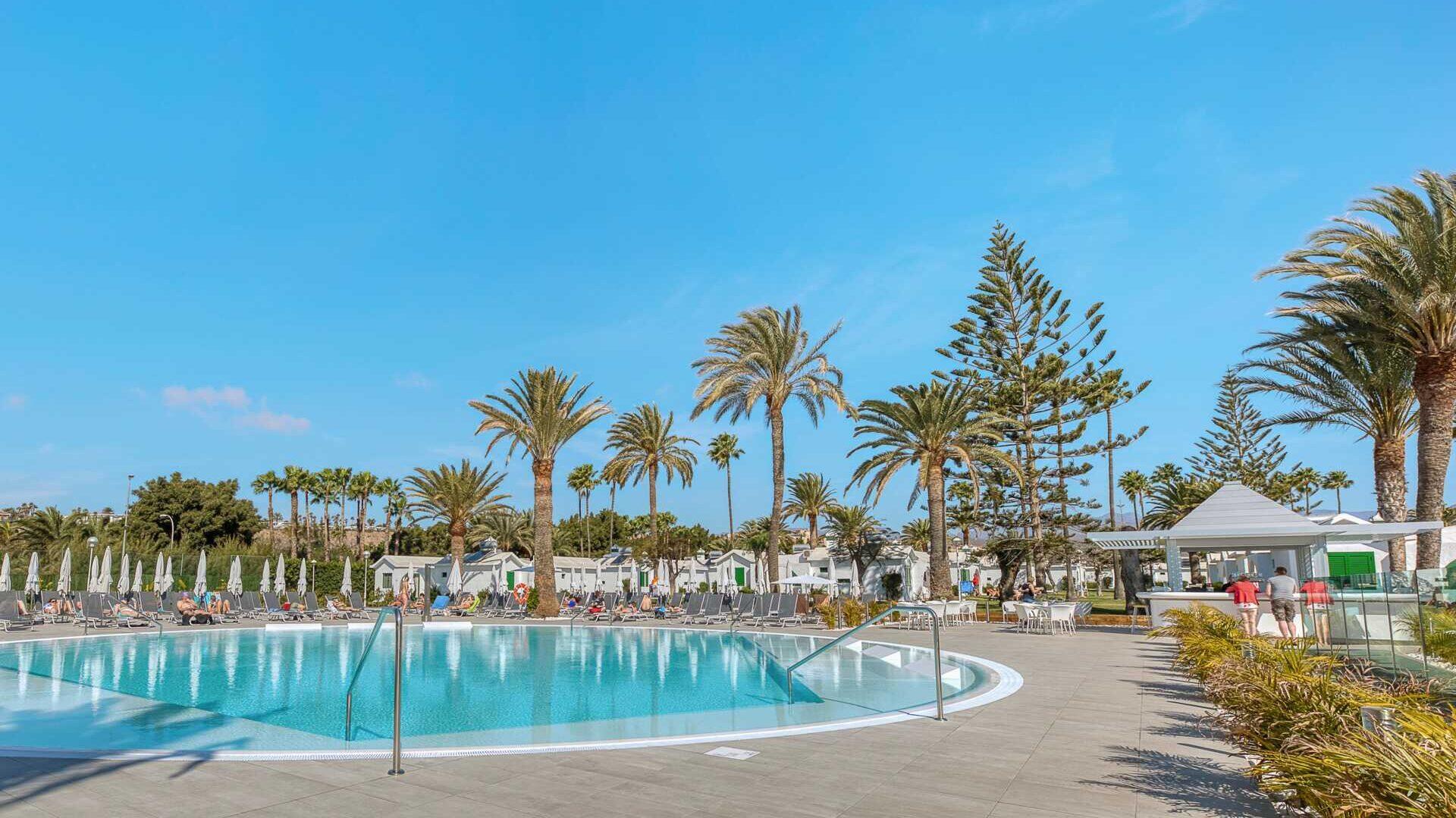 Bilde av bassengområdet på Canary Garden Club på Gran Canaria. Hotellet er topp 2 hoteller på listen over topp 10 all inclusive hoteller på Gran Canaria.