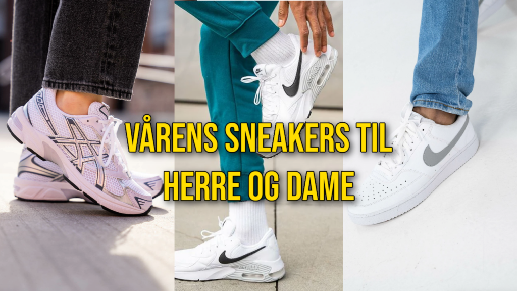 toppbilde av sneakers til dame og herre