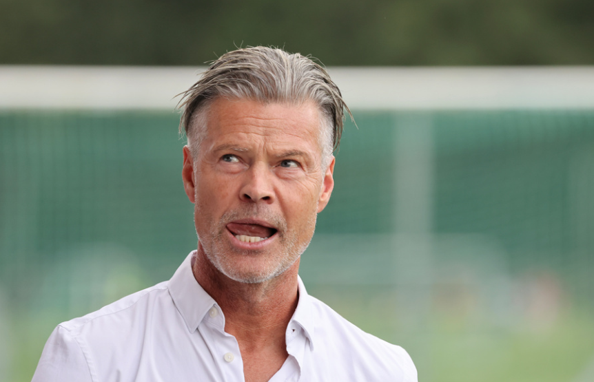 Vegard Hansen før kampen mellom Kongsvinger - Fredrikstad på Gjemselund Stadion