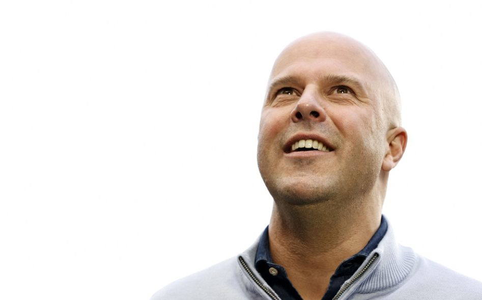 Feyenoord's former Dutch head coach Arne Slot looks on during the Dutch Eredivisie football match between PSV Eindhoven and Feyenoord at the Phillips stadium, in Eindhoven, Netherlands on March 3, 2024.