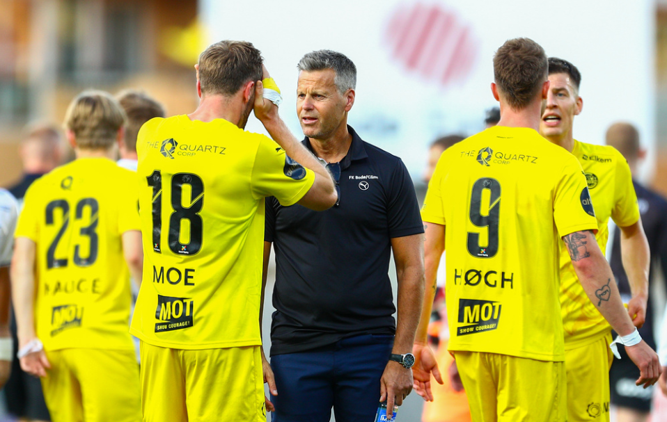 Bodø 20240803. Bodø/Glimts trener Kjetil Knutsen etter eliteseriekampen i fotball mellom Bodø/Glimt og Haugesund på Aspmyra stadion.