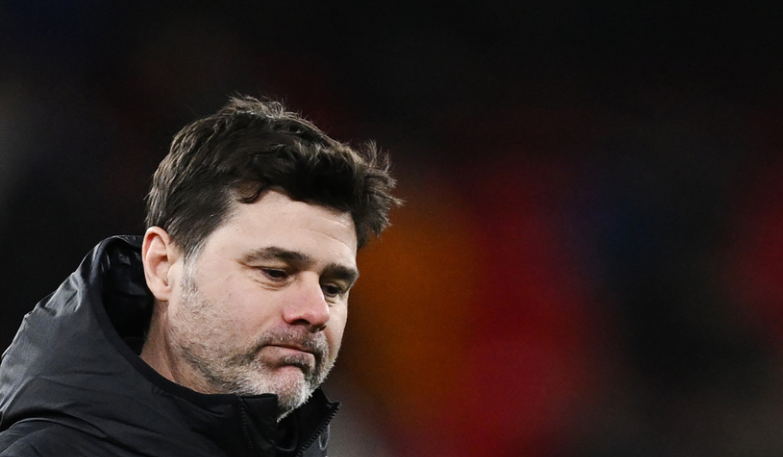 Mauricio Pochettino reacts at the end of the English Premier League football match between Liverpool and Chelsea at Anfield in Liverpool, north west England on January 31, 2024. Mauricio Pochettino has left Chelsea after just one season in charge, the Premier League club announced on May 21, 2024. "Chelsea FC can confirm that the club and Mauricio Pochettino have mutually agreed to part ways," Chelsea said in a statement