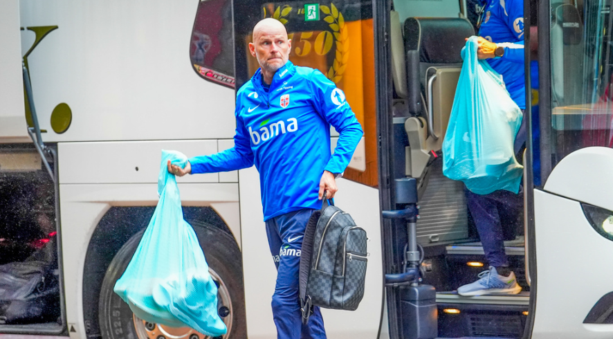 Oslo 20240904. Landslagssjef Ståle Solbakken før pressekonferansen og treningen til herrelandslaget i fotball på Ullevaal stadion onsdag, før de kommende Nations league-kampene mot Kazakhstan og Østerrike