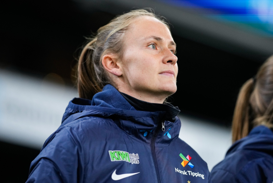 Oslo 20241029. Norges Caroline Graham Hansen før EM-kvalifiseringskampen i fotball for kvinner mellom Norge og Albania på Ullevaal Stadion.