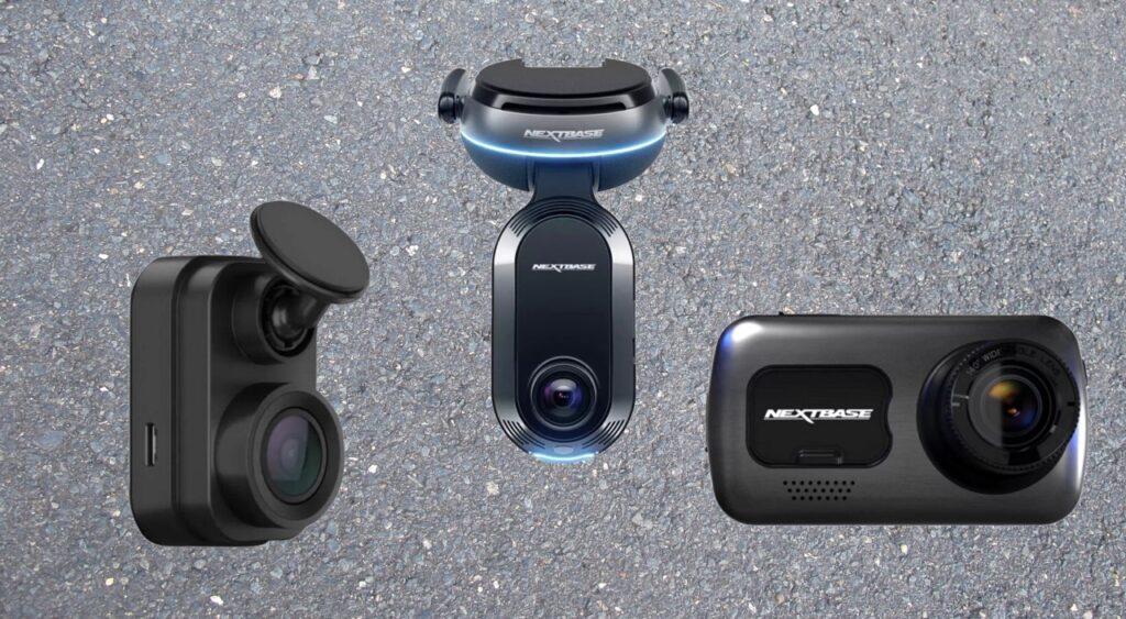 Dashcam best i test: Collage av dashcam fra Garmin og Nextbase