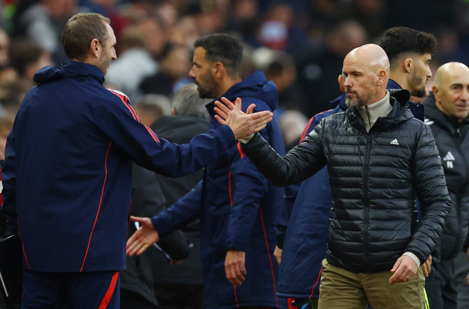 Soccer Football - Premier League - Aston Villa v Manchester United - Villa Park, Birmingham, Britain - October 6, 2024 Manchester United manager Erik ten Hag after the match 