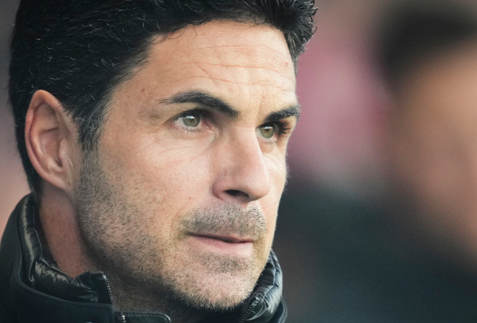 Arsenal's manager Mikel Arteta waits for the start of the English Premier League soccer match between Bournemouth and Arsenal at the Vitality Stadium in Bournemouth, England, Saturday, Oct. 19, 2024. 