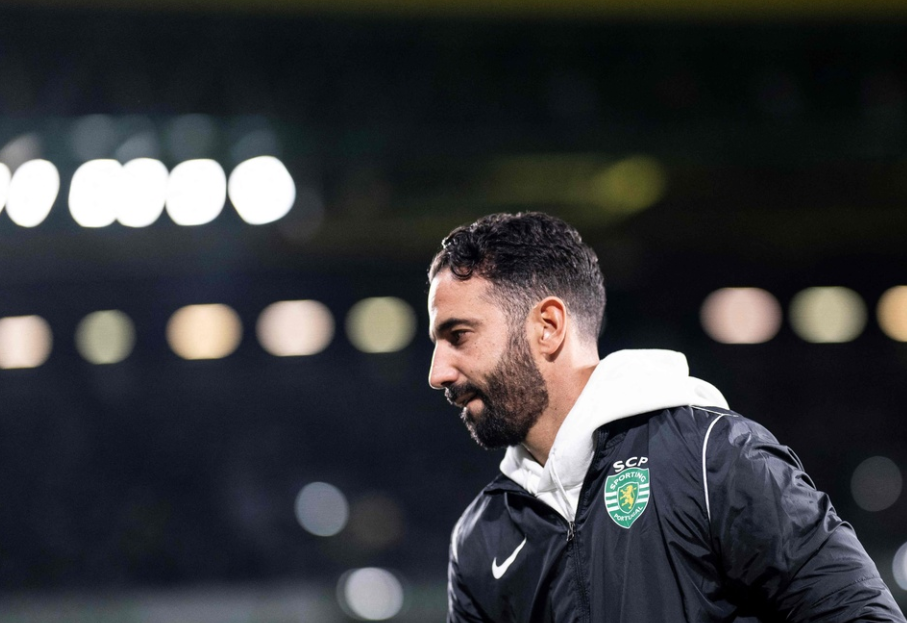 Sporting’s coach Ruben Amorim arrives prior the Portuguese League Cup quarter final football match between Sporting CP and CD Nacional at the Jose Alvalade stadium in Lisbon, on October 29, 2024. Sporting Lisbon confirmed Manchester United's interest in recruiting their Portuguese coach Ruben Amorim and their willingness to meet his 10 million euro release clause, the Lisbon club said in a statement to the Lisbon stock exchange on October 29, 2024.