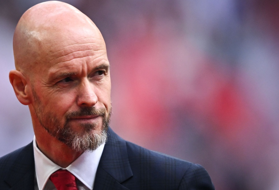 Manchester United's Dutch manager Erik ten Hag reacts prior to the English FA Cup final football match between Manchester City and Manchester United at Wembley stadium, in London, on May 25, 2024. Manchester United have sacked manager Erik ten Hag following the club's lacklustre start to the season, with a club statement saying: "Erik ten Hag has left his role as Manchester United men's first-team manager" on October 28, 2024. United dropped to 14th in the table after suffering their fourth defeat in nine league games the previous day. 