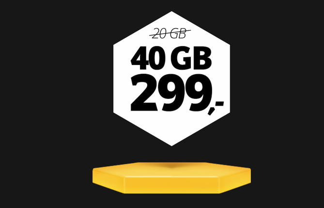 40 GB til kun 299 kr