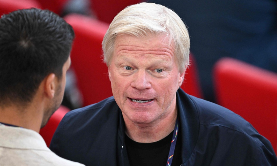 Germany's former goalkeeper Oliver Kahn attends the UEFA Euro 2024 quarter-final football match between Spain and Germany at the Stuttgart Arena in Stuttgart on July 5, 2024.