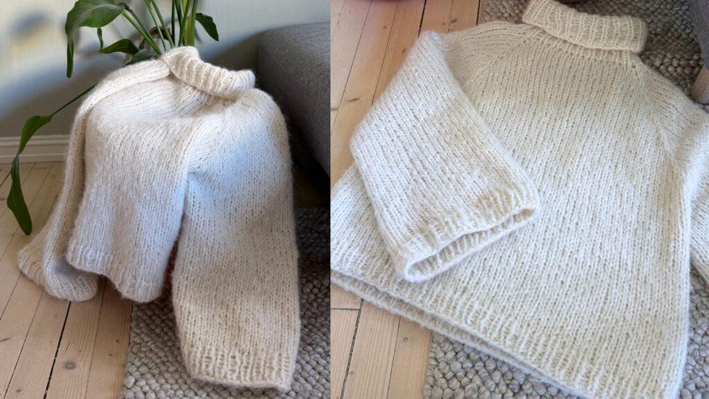 Cozy Basic fra Vild KnitWear – en myk og oversized raglangenser strikket i dobbelt garn, perfekt for raske og enkle strikkeprosjekter. Vild KnitWear lanserer tre splitter nye gensere – Emmiline, Cozy Basic og Cozy Striper – som er perfekte for deg som vil ha raske, enkle og myke strikkeprosjekter.