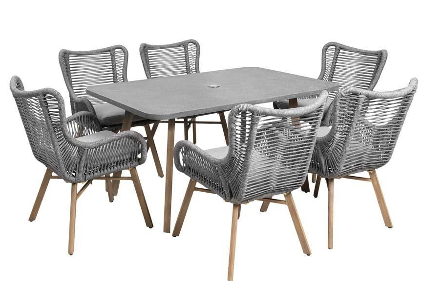 Nyhavn spisegruppe, bord + 6 stoler