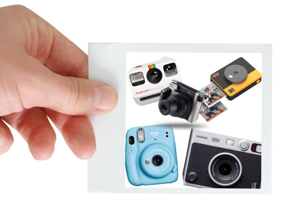 Polaroid og andre instantkameraer.