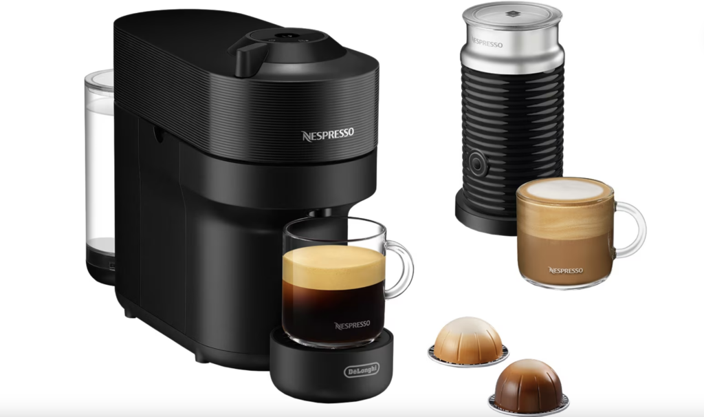 Bilde av nespresso kaffemaskin som nå er på 55% rabatt under Black Week