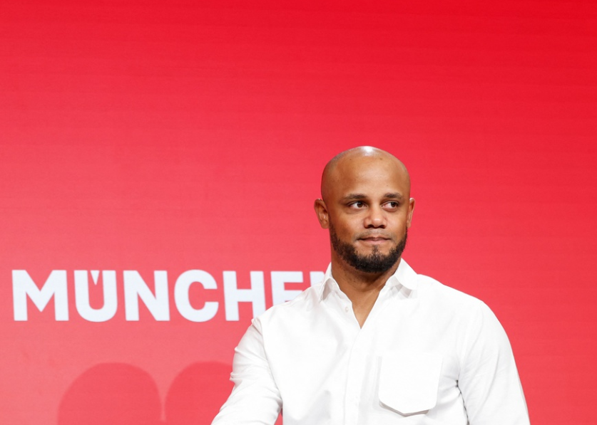 Belgian football coach and former player Vincent Kompany arrives to give a press conference during his official presentation as new coach of German Bundesliga first division football team FC Bayern Munich on May 30, 2024 in Munich, southern Germany. Bayern Munich's long search to fill their vacant head coaching position is over with the German giants naming Vincent Kompany as manager in a shock move. The 38-year-old Belgian, a surprise choice with his Burnley side relegated from the Premier League this season, has penned a three-year deal with the German record club.