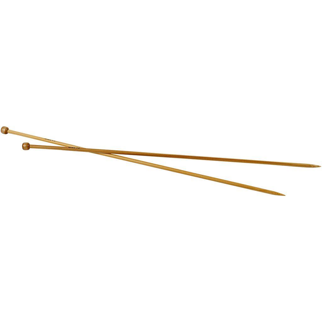 Strikkepinner i glatt bambus nr. 4,5