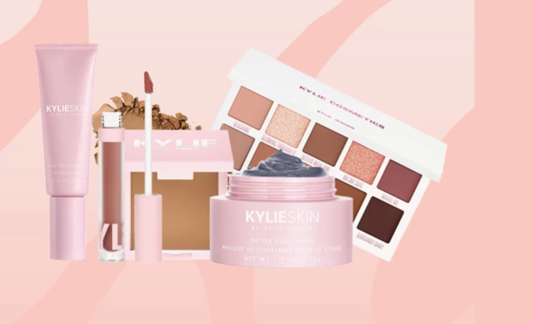 Bilde av sminke fra Kylie Cosmetics som denne uken er på 25% rabatt.