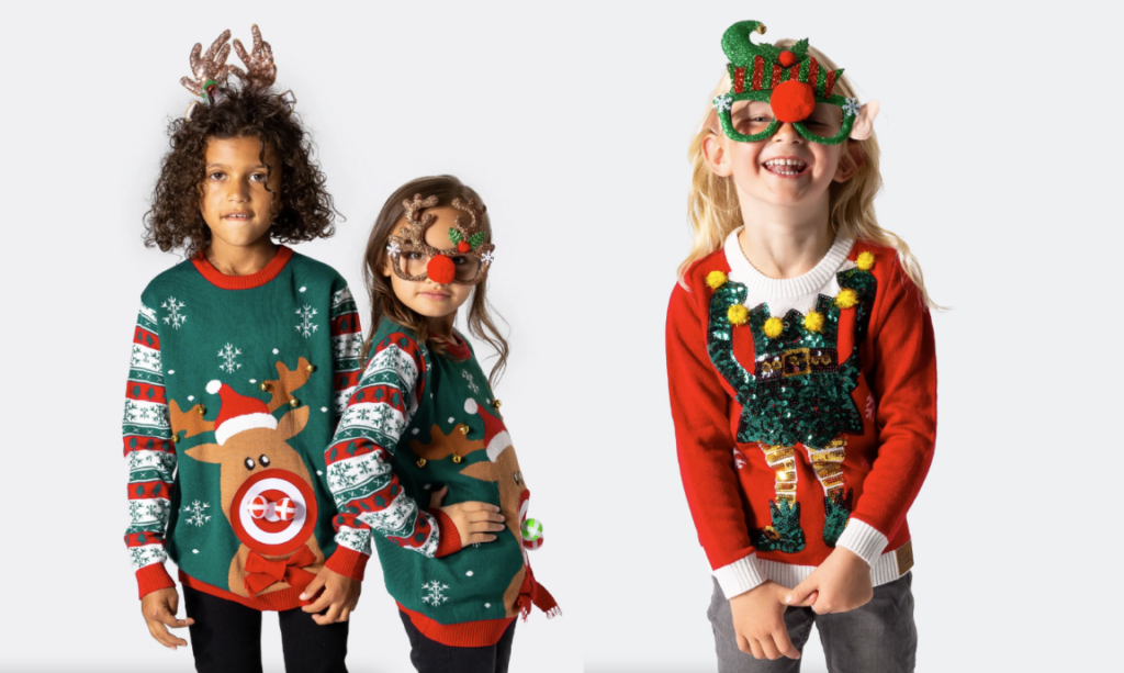 Gøy for voksene men kanskje gøyest for barn? Her er årets "stygge" julegensere til barna.