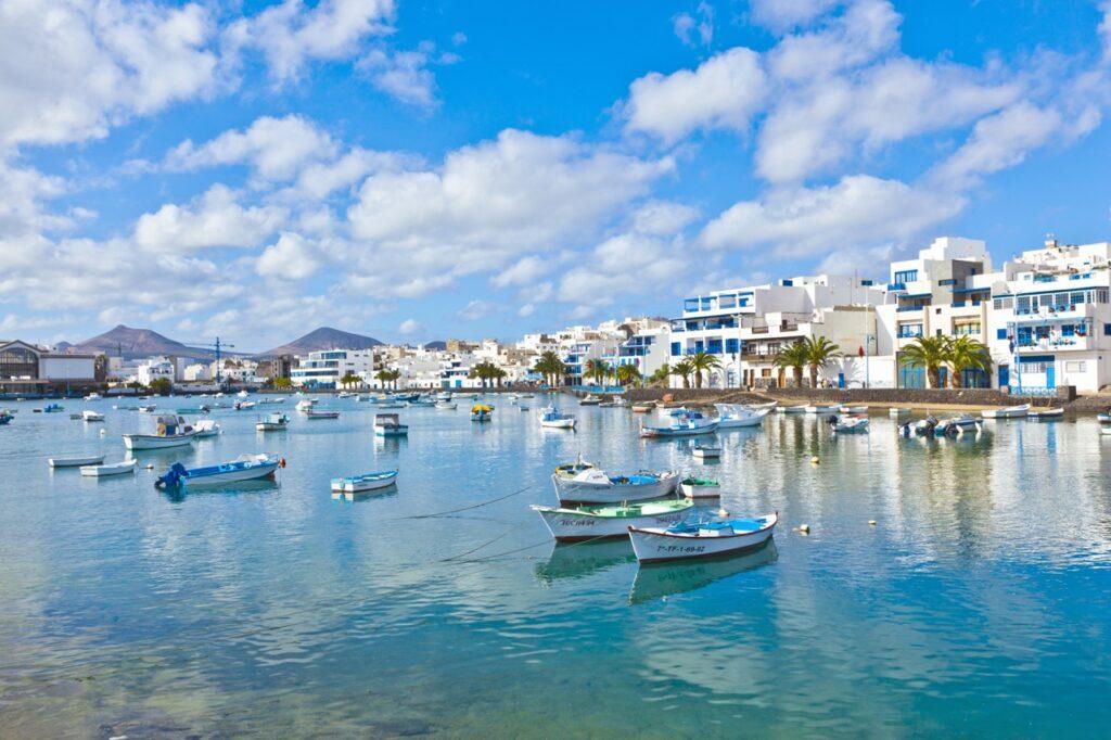 Bilde av havn i byen Charco De San Gines i Lanzarote
