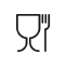 bilde av symbolet som viser at du kan bruke kjøkkenrullen til næringsmidler som mat