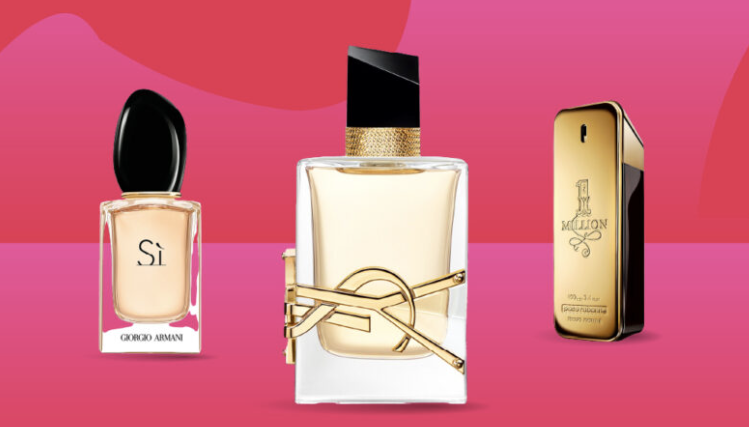 bilde av tre parfymer som mor kan få i morsdagsgave.
