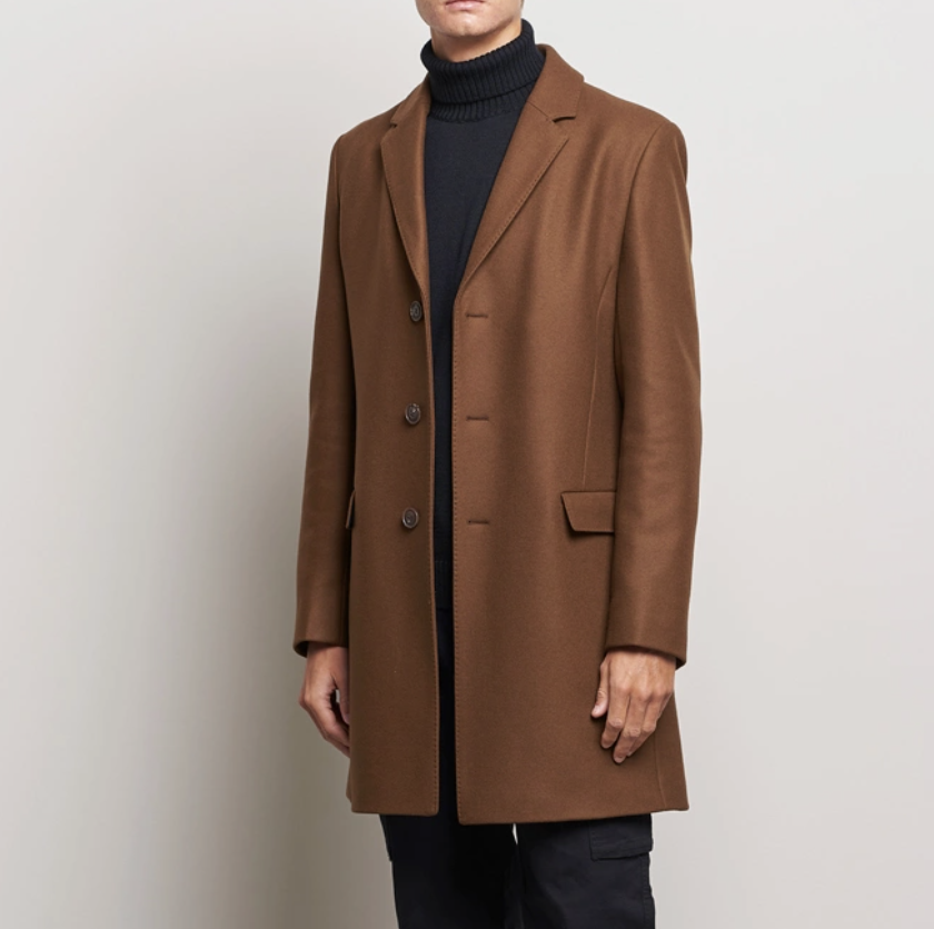 Hugo Migor Wool Coat Rust