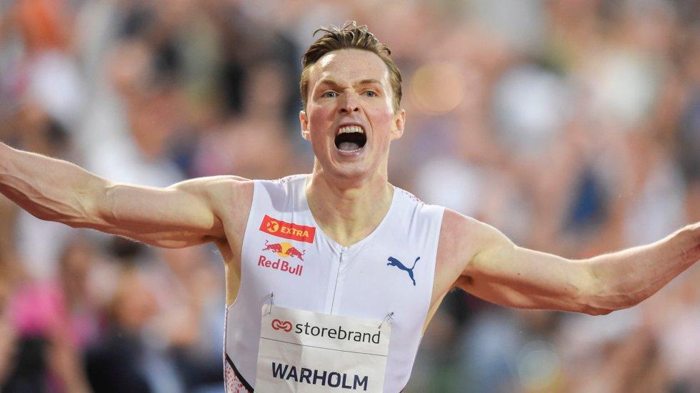 Oppskriftmessig seier på 400 meter hekk for Karsten Warholm, men ingen verdensrekord | ABC Nyheter