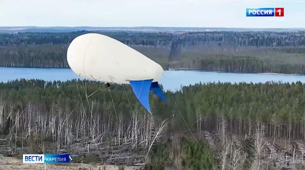 Russian balloons on the border with Finland