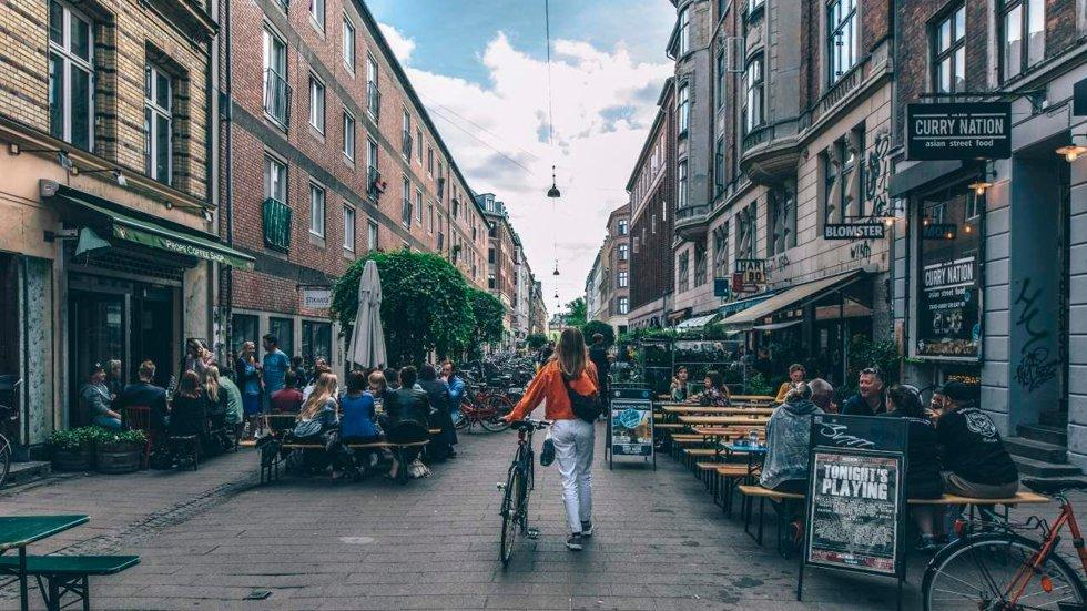 Popular: Blågårdsgade is one of the nicest streets in Nørrebro.  It stretches from Nørrebrogade to Blågårds Plads and is full of restaurants, cafes, wine bars and music venues.  Photo: Martin Heiberg / Visit Copenhagen
