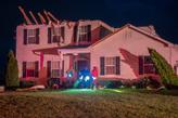 The roof of a house in New Jersey has been blown off.  Hurricane Ida led to strong winds and heavy rainfall.  Photo: Tom Crawlish / Philadelphia Investigator via AP / NTB