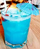 The drink: The blue I had in the south.  Photo: Stine Nibe Ravneberget / Finansavisen