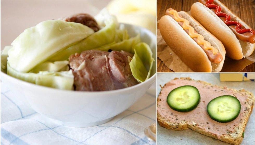 If you eat 200 grams of mutton, you can eat two sausages on bread and liver paste on a piece of bread that week.  Photo: Shutterstock / NTB and Colorbox