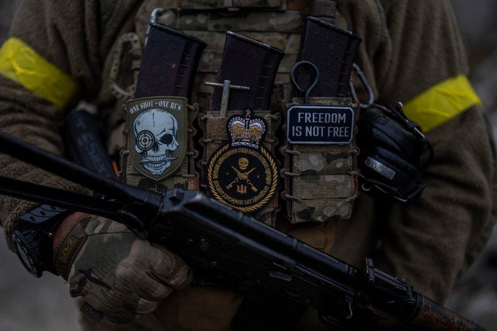 A Ukrainian soldier in Kherson on Wednesday.  Photo: Bernat Armangue / AP / NTB