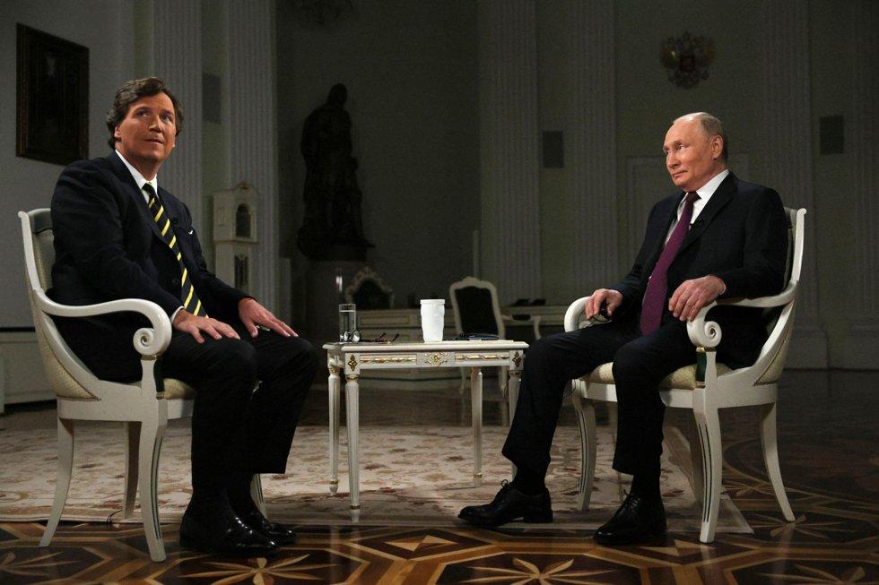 Tucker Carlson was on everyone's lips when it became clear he would be interviewing Putin.  The president claimed in the interview that Western countries are using it 