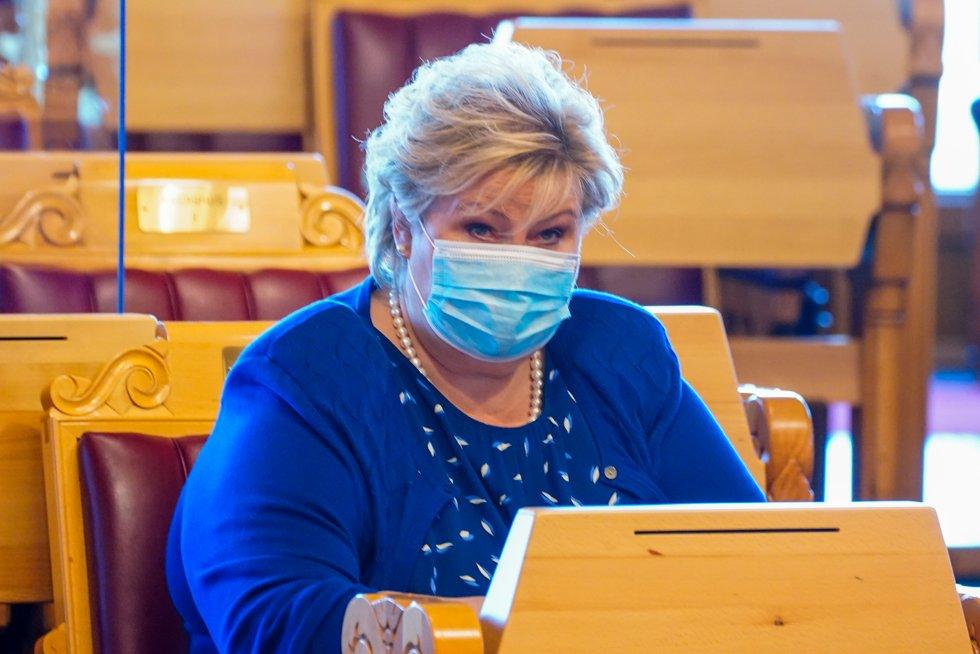 Erna Solberg Refset I Stortinget Abc Nyheter 