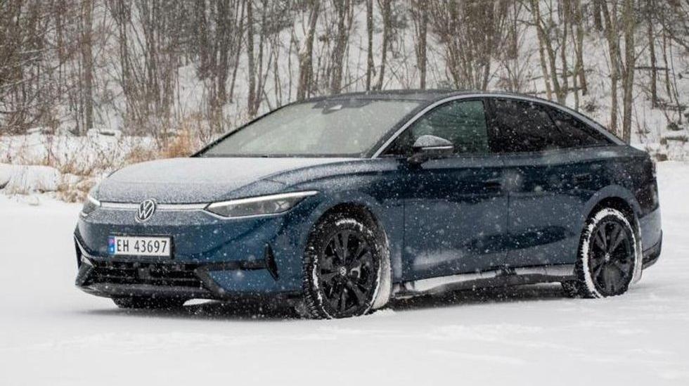 VW ID.7 test: That's how good it is in winter driving
